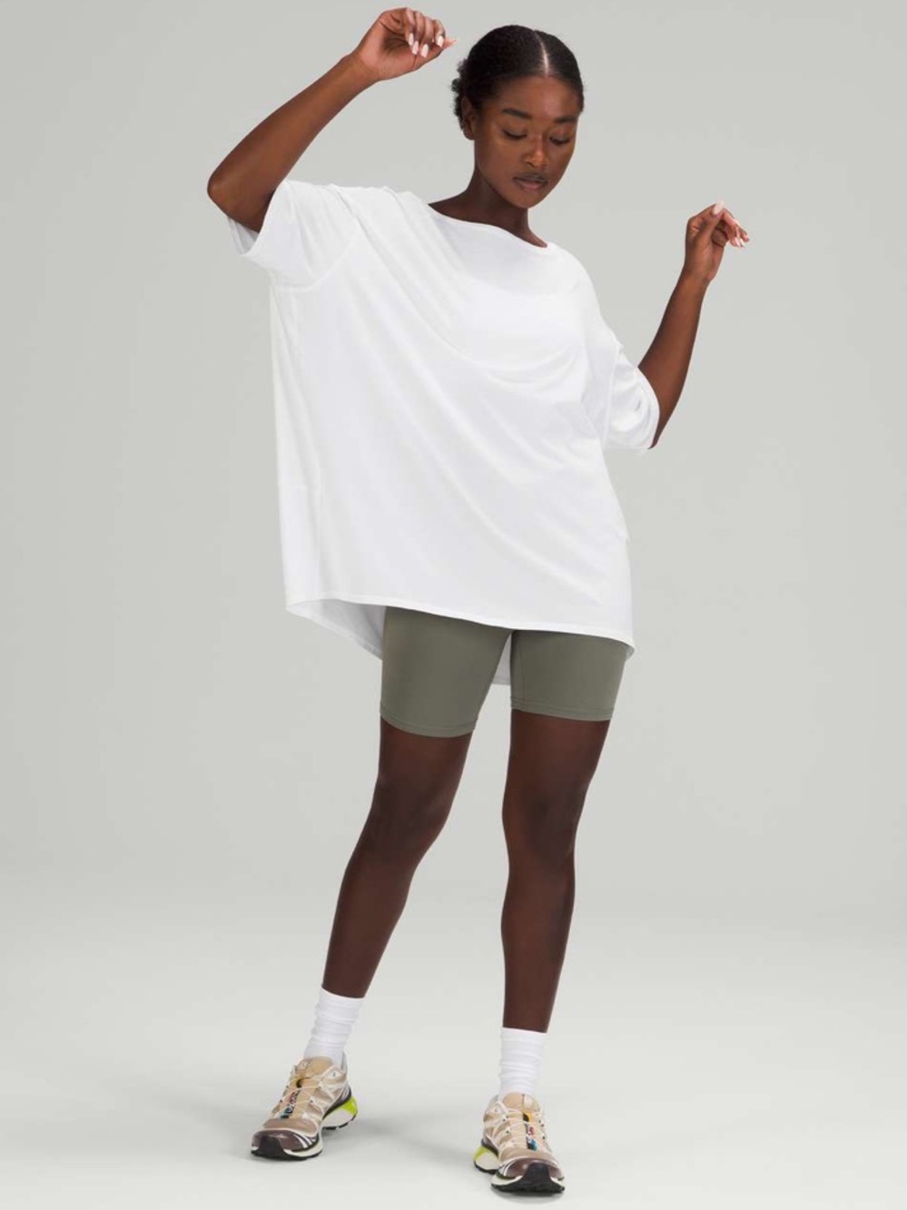 Lululemon Back in Action Short Sleeve Shirt Sz 10 - Picture 5 of 10